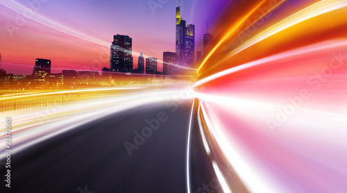 Photo: Greased light in hight city Greased light in hight city