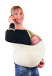Telefonierende Mutter