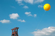 Schachtzeichen mit Förderturm
