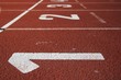 Athlectics Track Lane Numbers