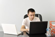 Photo: Busy young man Busy young man