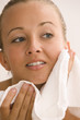 Woman Drying Skin