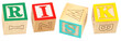 Alphabet Blocks RISK Alphabet Blocks RISK