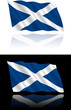 Scottish Flag Flowing Scottish Flag Flowing