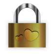 Hearts Padlock