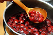 Cooking fruit preserves - strawberries Cooking fruit preserves - strawberries