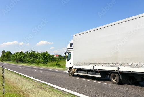 Photo: The lorry on a road The lorry on a road