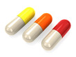 Pills isolated on white background Pills isolated on white background