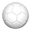 weißer fußball - freigestellt