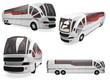 Collage of isolated concept bus