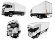 Collage of isolated truck
