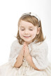 Beautiful little girl praying Beautiful little girl praying