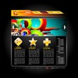 Vector website design template.