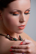 Orange makeup