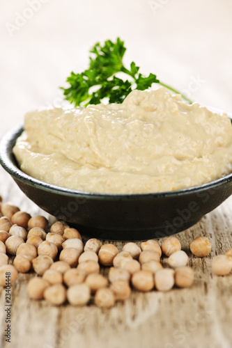 Photo: Hummus with chickpeas Hummus with chickpeas