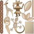 Africa Elementi Artistici decorativi-African Ornamental Elements