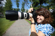 girl with camera