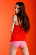 Pink and orange