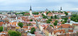 Panorama of the Old Town in Tallinn, Estonia