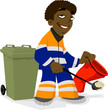 Garbage Man Working