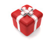 Red Gift Box isolated on white background Red Gift Box isolated on white background