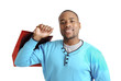 Photo: African american man with shopping bag African american man with shopping bag