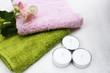 Candles and towels