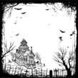 Halloween frame background Halloween frame background