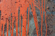 paint runs on rusty metal background paint runs on rusty metal background