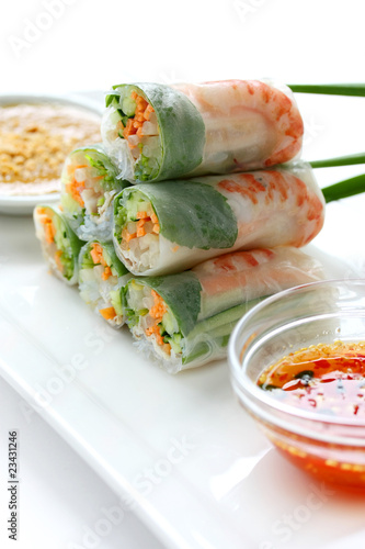 Photo: Summer Roll , Salad roll , Fresh Spring Roll , Vietnamese Food Summer Roll , Salad roll , Fresh Spring Roll , Vietnamese Food
