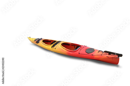 Photo: Kayak on white background Kayak on white background