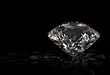 diamond on black background