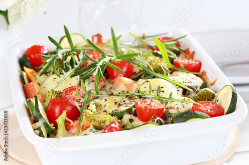 Photo: Baked mixed vegetable Baked mixed vegetable