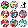 Fußball - Internationale Fahnen - Flaggen