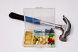 Picture hanging kit and hammer
