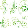 Floral decorative swirls