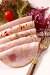 Ham and vegetables. Ham and vegetables.