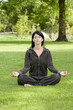 woman doing yoga exercises