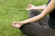 woman doing yoga exercises