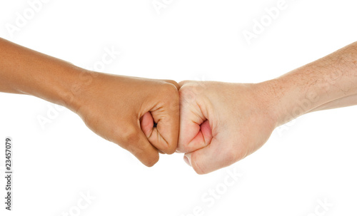 Photo: different color hands different color hands