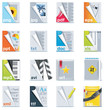 Set of the files and folders icons
