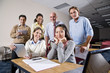Foto: Group of college students and teacher in class Group of college students and teacher in class