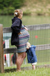 Maman enceinte et son enfant