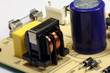 Elektronik Bauteile auf Platine