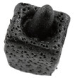 mortier lilliputien pierre noire, fond blanc