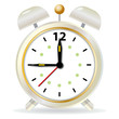 Golden alarm clock