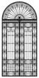 Wrought iron portal