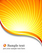 New orange sunburst business vector background