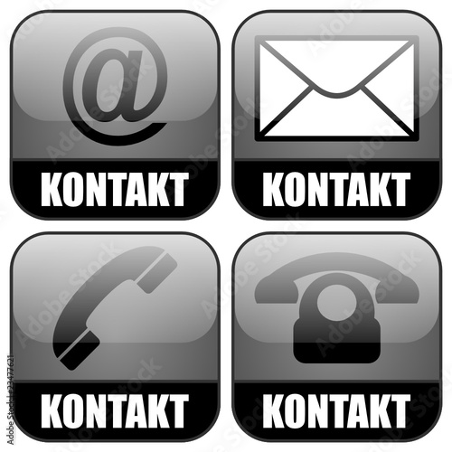 Vektor: Vektorset Kontakt Button Vektorset Kontakt Button