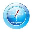 Button Navigation blau